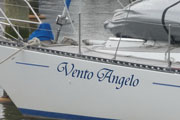 Vinyl boat lettering image